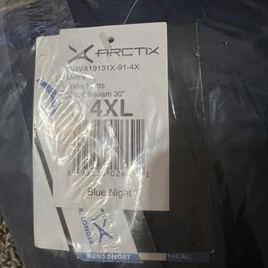ARCTIX Mens 4XL Snow Pants “Blue Night” 30” inseam Brand New